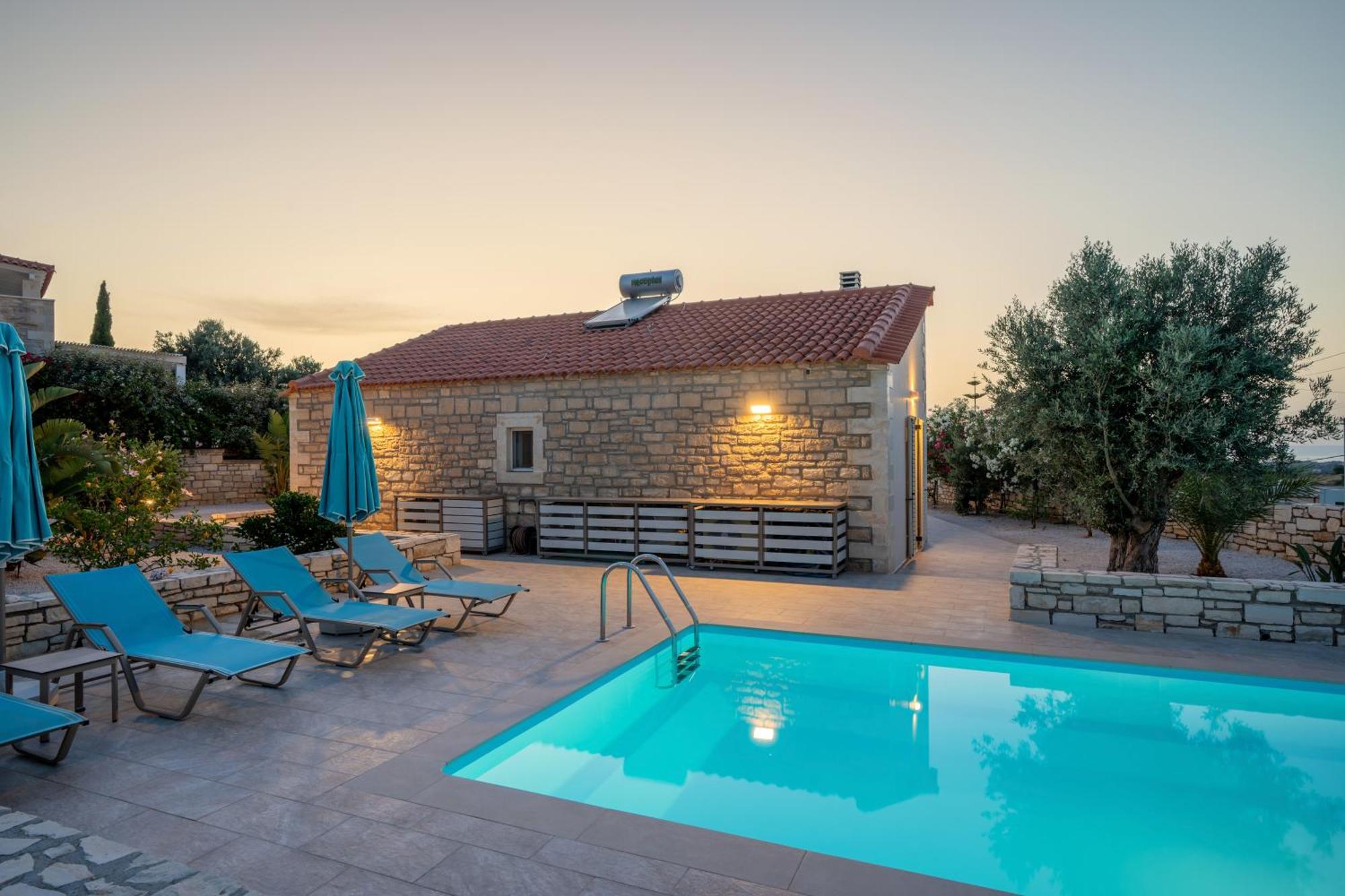 Villa Vasiliki Private Pool Erfoi Esterno foto